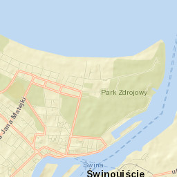 Świnoujście Street Map