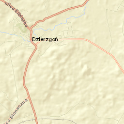 Dzierzgoń Street Map