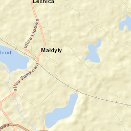 Małdyty Street Map