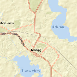 Morąg Street Map