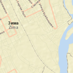 Zima Street Map