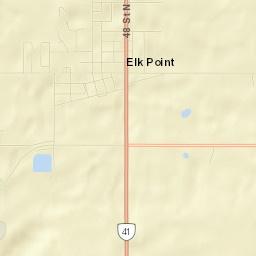 Elk Point Street Map