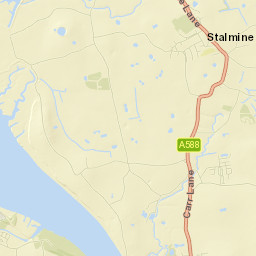 Burrow's Lane, Poulton-le-Fylde, Lancashire Street Map