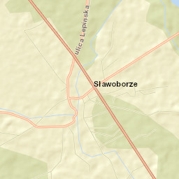Sławoborze Street Map