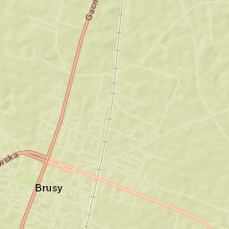 Brusy Street Map