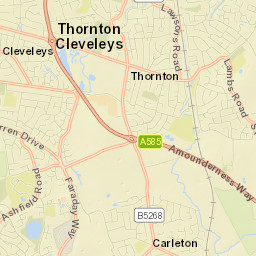 12 Moorfield Avenue, Fleetwood, Lancashire Street Map