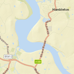 Shard Bridge, Lancashire, UK Street Map