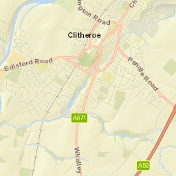 Clitheroe Street Map
