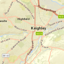 Keighley Street Map