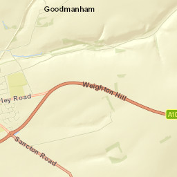 Wold Road, York, East Riding of Yorkshire Street Map