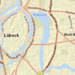 Lübeck Street Map