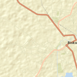 Biskupiec Street Map
