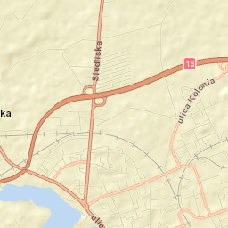 Ełk Street Map