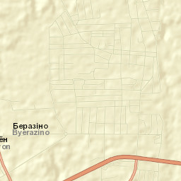 Byarezinski Rayon Street Map