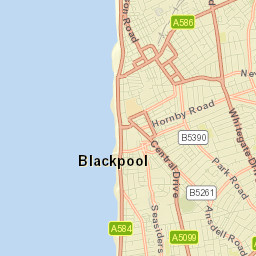 Blackpool Street Map