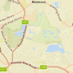 21 Suffolk Road, South Shore, Blackpool Street Map