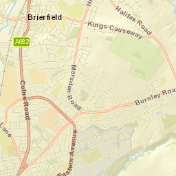 2 Moorland Drive, Brierfield, Nelson, Lancashire Street Map