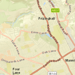 7 Frizinghall Road, Bradford, West Yorkshire Street Map