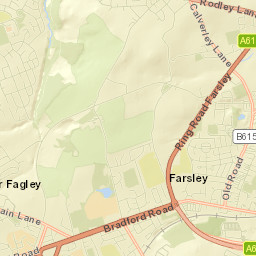 55 The Fairway, Pudsey, West Yorkshire LS28 Street Map
