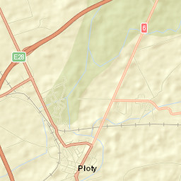 Płoty Street Map
