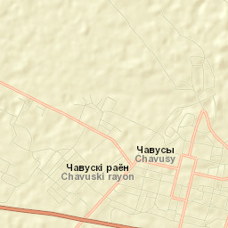 Chavusy Street Map