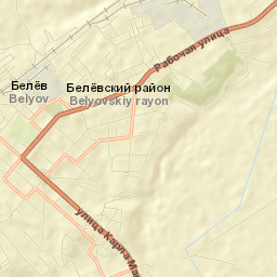 Belëv Street Map