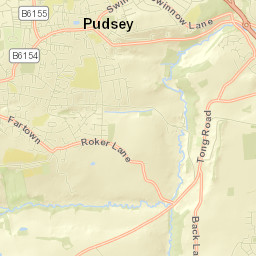 Pudsey Street Map