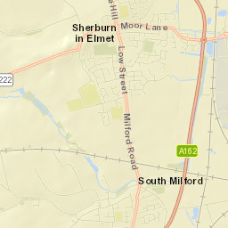 Sherburn in Elmet, North Yorkshire LS25, UK Street Map