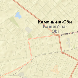 Kamen’-na-Obi Street Map