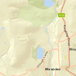 91 Clough Lane, Halifax, West Yorkshire Street Map