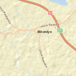 Miłomłyn Street Map