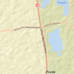 Piecki Street Map