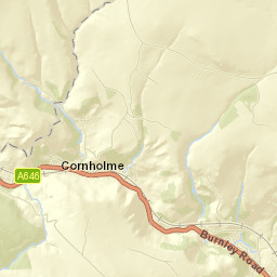 Cornholme Street Map
