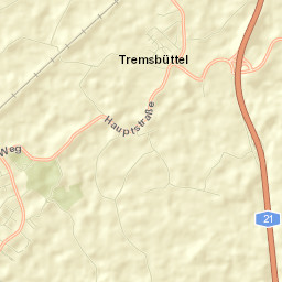 Tremsbüttel Street Map