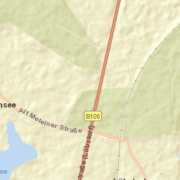 Lübstorf Street Map