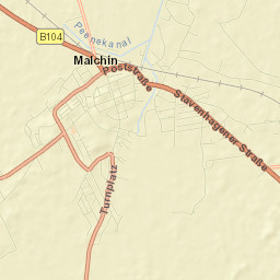 Malchin Street Map