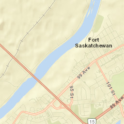 Fort Saskatchewan Street Map