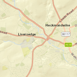 Heckmondwike Street Map