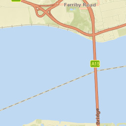 Humber Bridge, UK Street Map