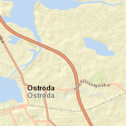 Ostróda Street Map