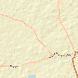 Dźwierzuty Street Map