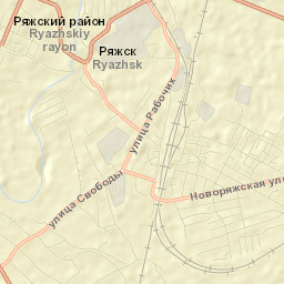 Ryazhsk Street Map