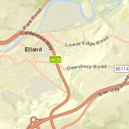11 Town Hall Street, Elland, West Yorkshire Street Map