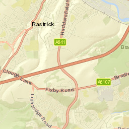 Rastrick Street Map