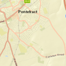 Carleton, Ackworth Road Carleton Park Rd (S-bound), Pontefrac Street Map