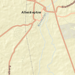 Altentreptow Street Map