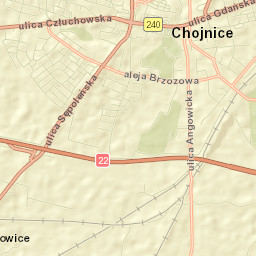 Chojnice Street Map
