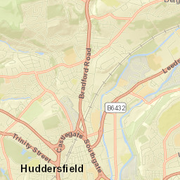 Huddersfield Street Map