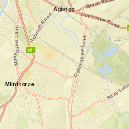 292 A638, Warmfield, Wakefield WF4, UK Street Map