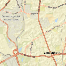 Langenhorn Street Map
